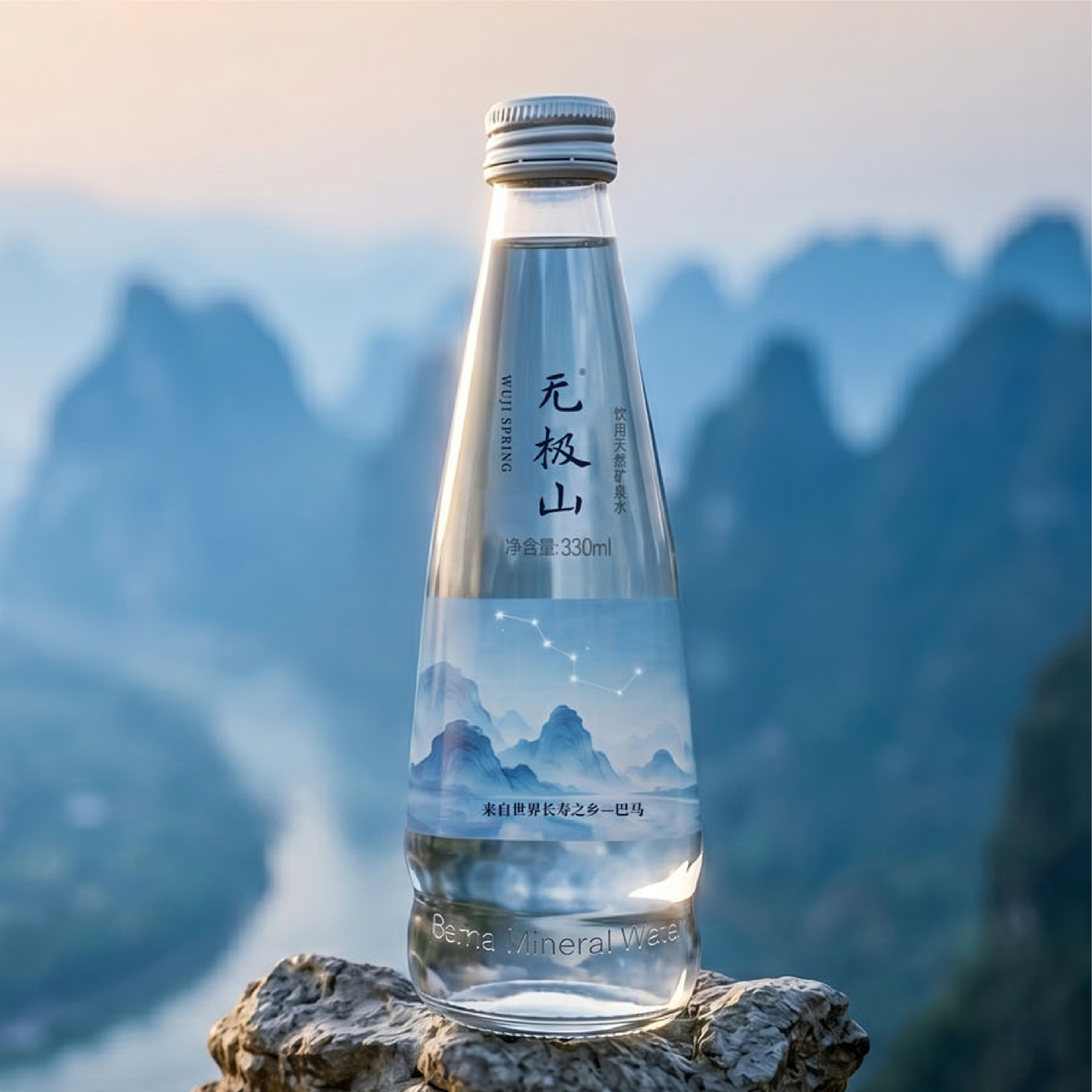 无极山高端玻璃瓶